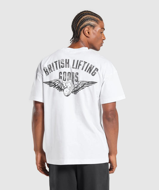 BRITISH LIFTING GOODS GRAPHIC T-SHIRT