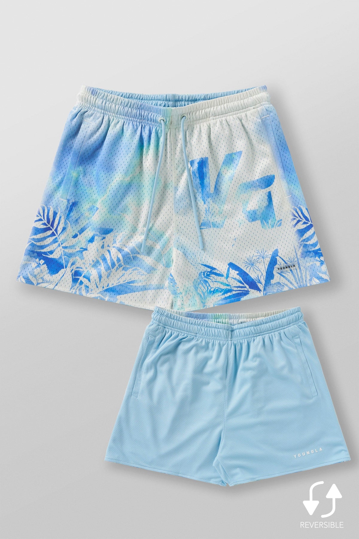 1111 - SKULLS & ROSES REVERSIBLE SHORTS