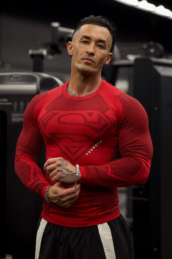 8066 - SUPERMAN COMPRESSION LONGSLEEVES