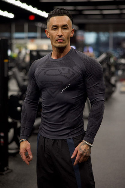8066 - SUPERMAN COMPRESSION LONGSLEEVES