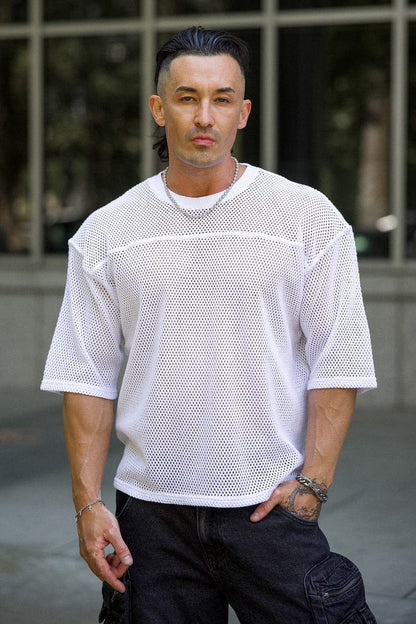 4022 - COTTON MESH TEES