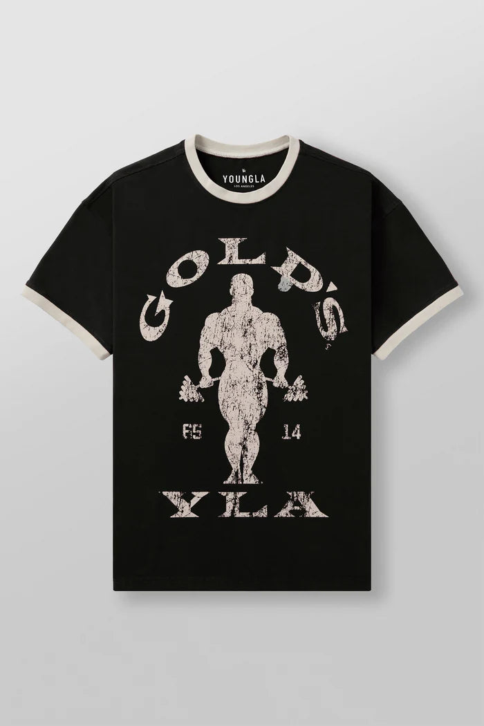 4009 - GOLDS GYM RINGER TEES