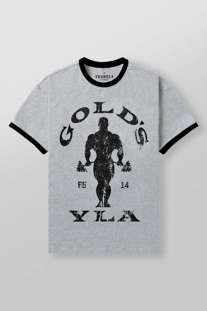 4009 - GOLDS GYM RINGER TEES