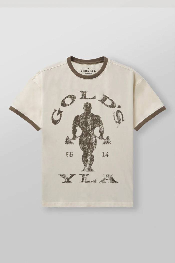 4009 - GOLDS GYM RINGER TEES