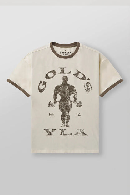 4009 - GOLDS GYM RINGER TEES