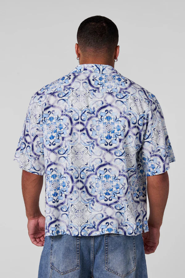 4093 - MOSAIC LINEN BUTTON-UPS