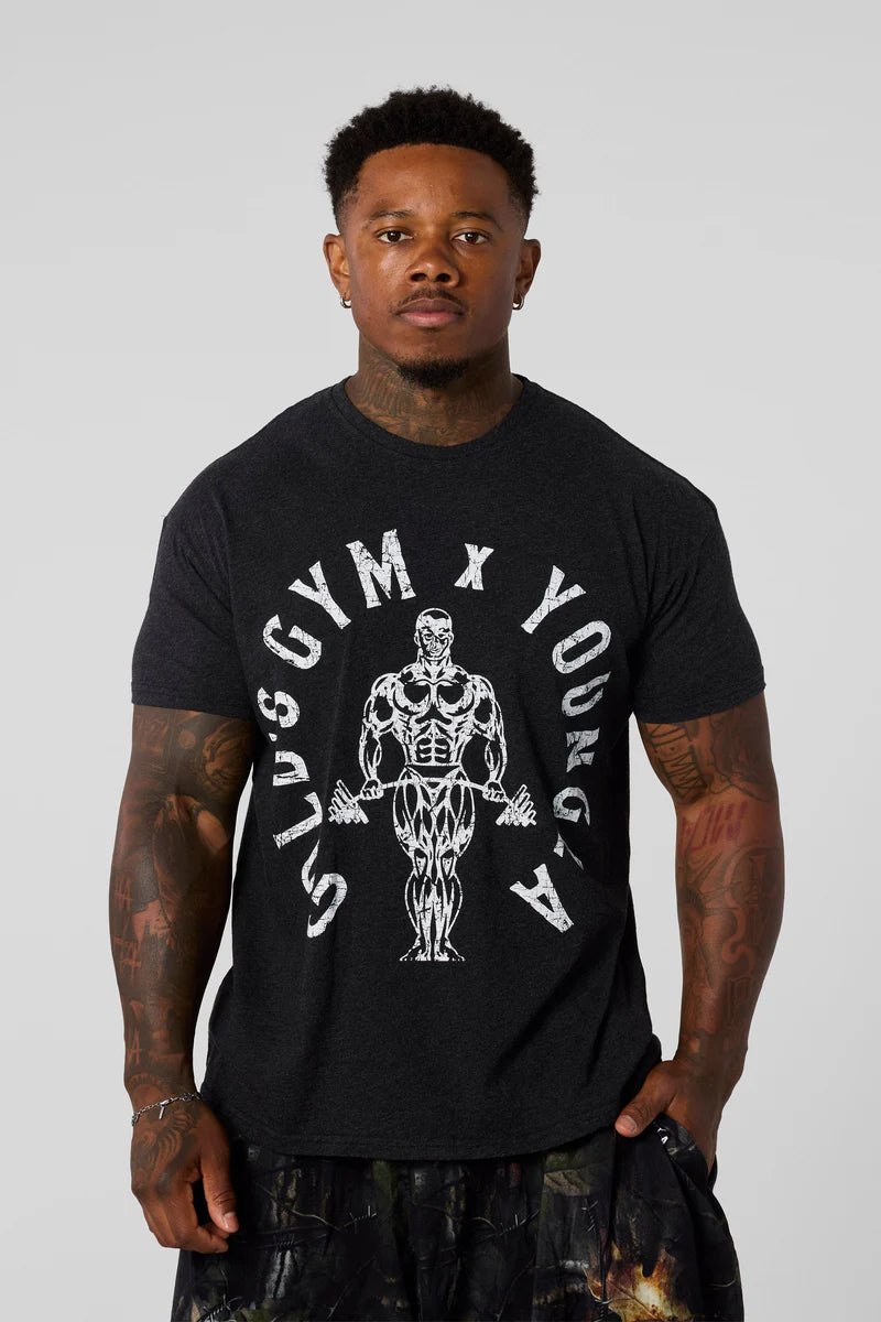 4206 - GOLD'S GYM HEATHER TEES