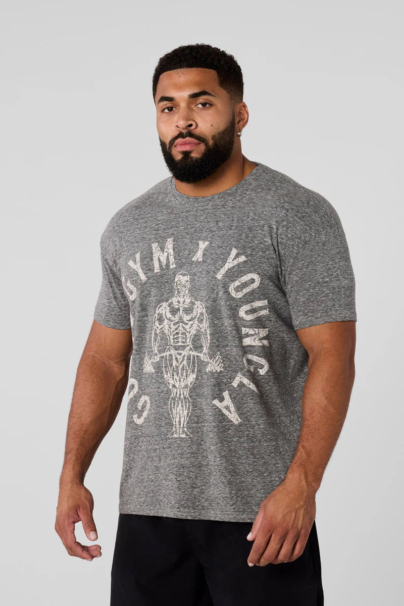 4206 - GOLD'S GYM HEATHER TEES
