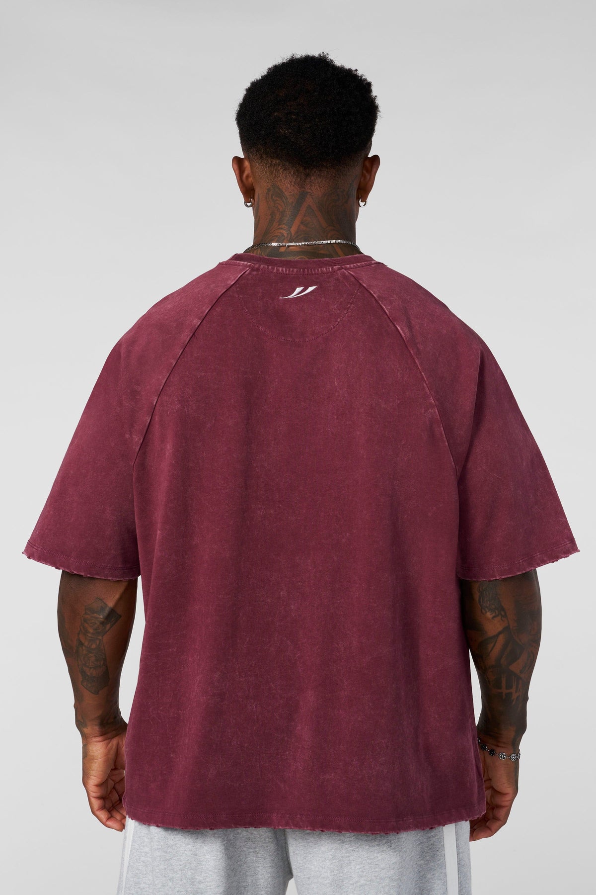4269 - CLEAN CUT RAGLAN TEES - BURGUNDY WASH