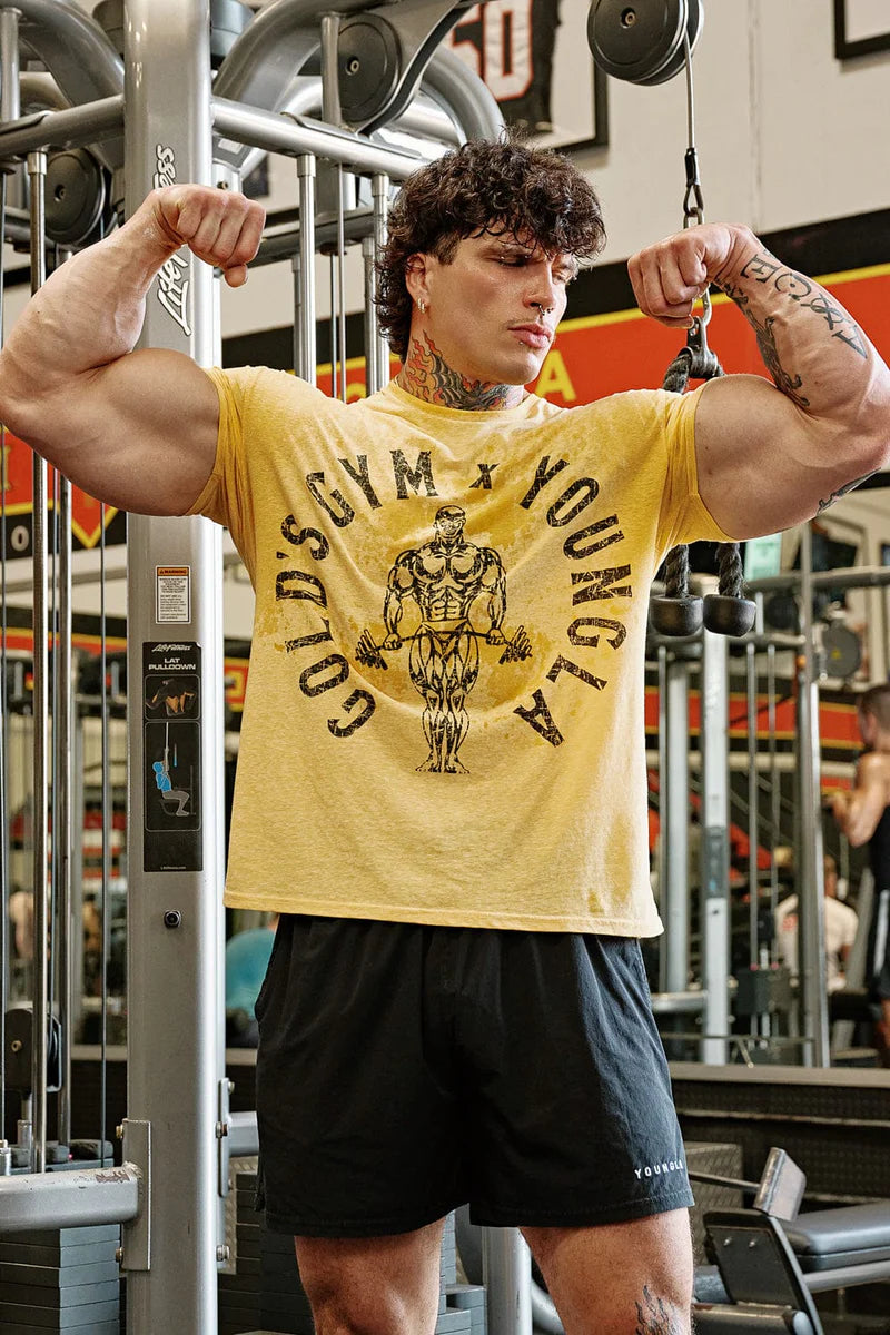 4206 - GOLD'S GYM HEATHER TEES
