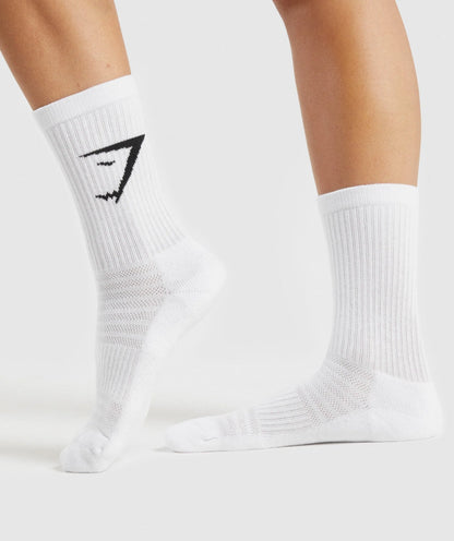 CREW SOCKS 3PK - WHITE