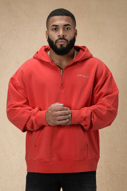 509 - RIVET QUARTER ZIP HOODIE