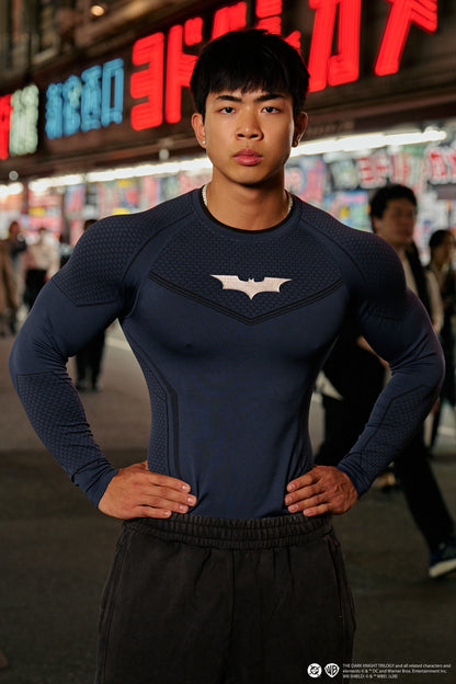 8004 - BATMAN COMPRESSION LONGSLEEVES - NAVY