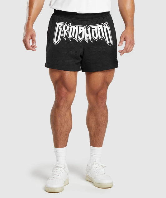 WORDMARK MESH 5" SHORTS