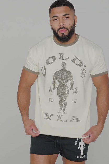 4009 - GOLDS GYM RINGER TEES