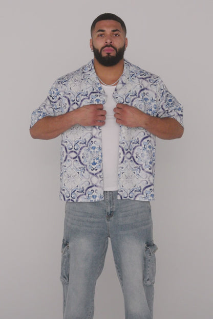 4093 - MOSAIC LINEN BUTTON-UPS